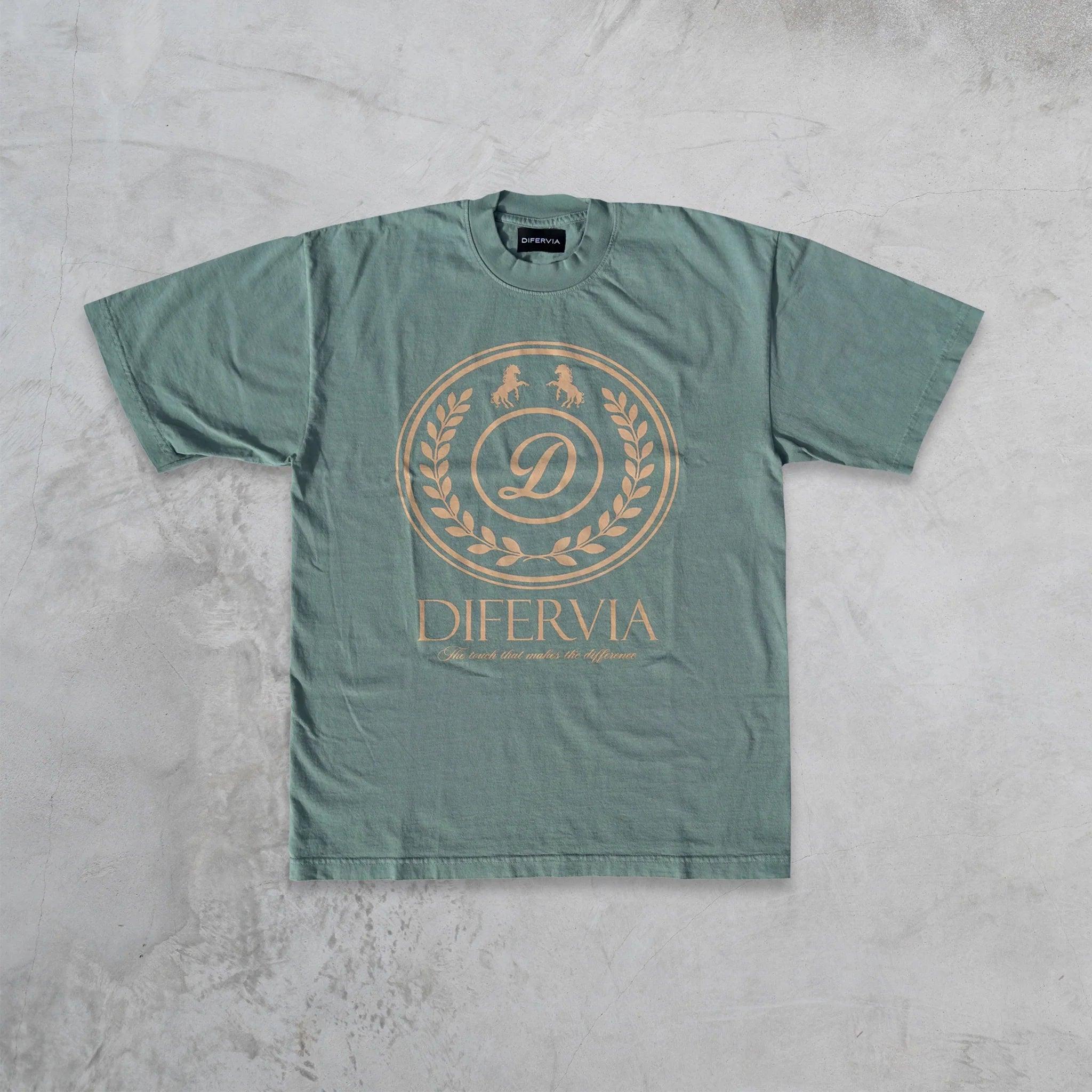 DIFERVIA SHIELD, ATLANTIC GREEN T-SHIRT - DlabStore