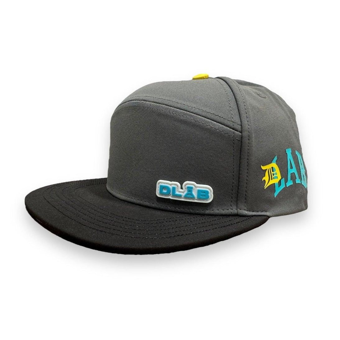 DLAB WaterProof Hybrid 5 Panel SnapBack Gray/Black - DlabStore