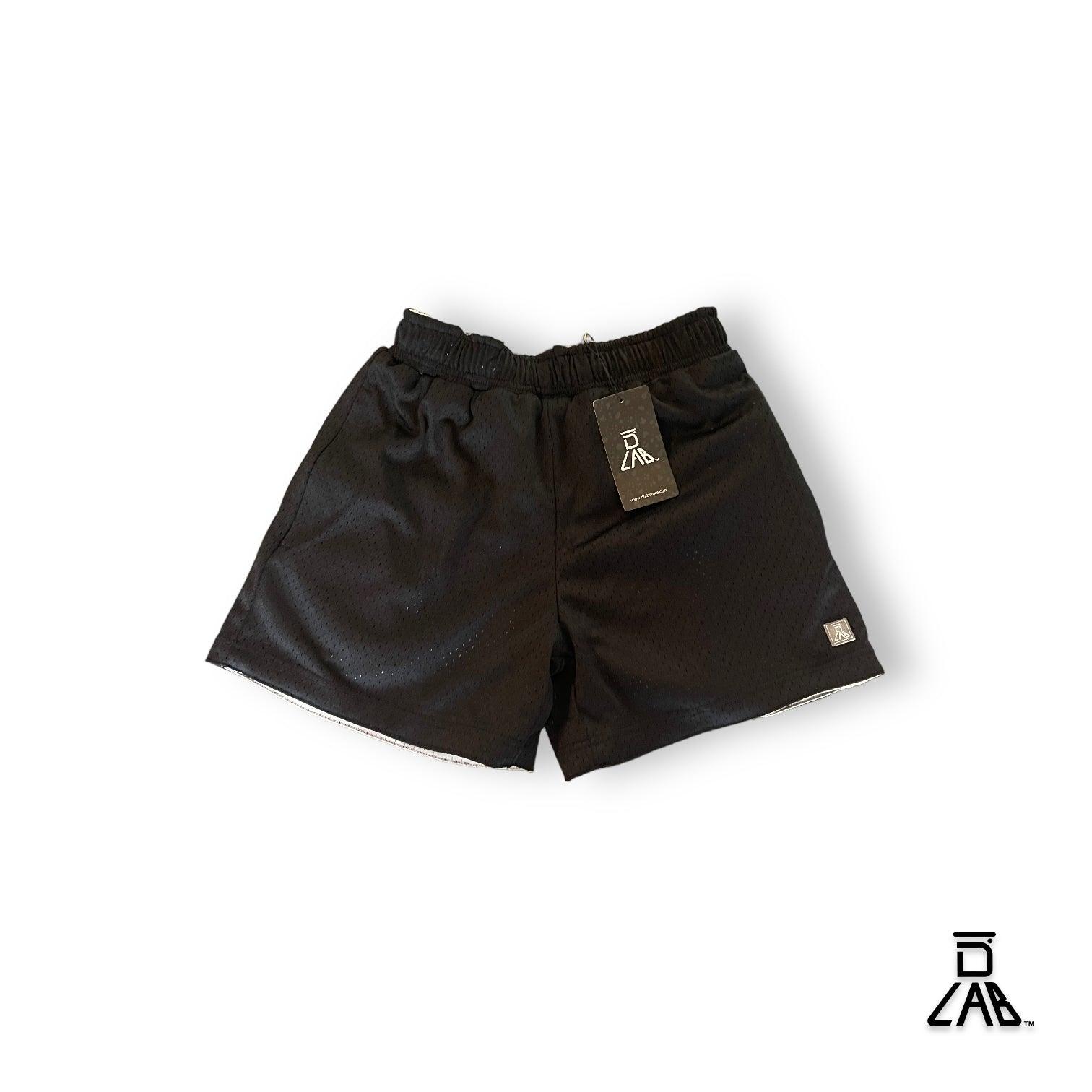 DLAB Men's Mesh Reversible Shorts (BLACK/GREY) - DlabStore